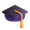 graduation cap emoji